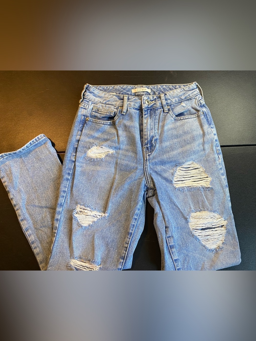 Distressed Light Blue Women's Jeans